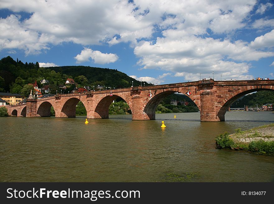 Heidelberg old bridge in Germany ,europe. Heidelberg old bridge in Germany ,europe.