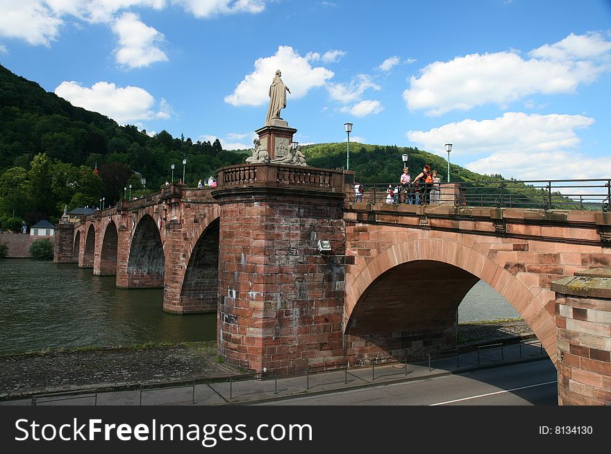 Heidelberg old bridge in Germany ,europe. Heidelberg old bridge in Germany ,europe.
