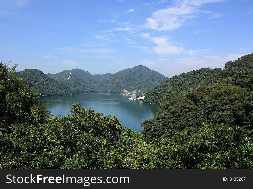 The reservoir is the biggest one in Taiwan