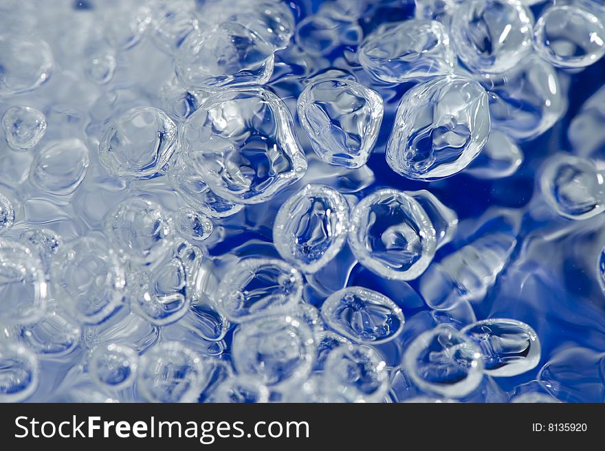 Fresh blue background existing of water bubbles. Fresh blue background existing of water bubbles