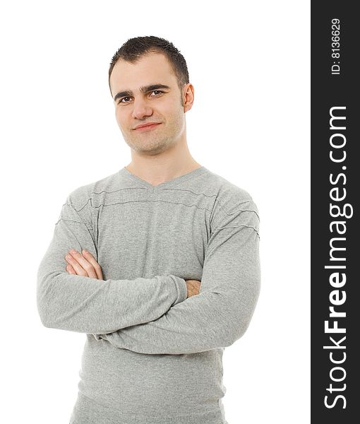 Portrait of confident man with his arms crossed. Portrait of confident man with his arms crossed