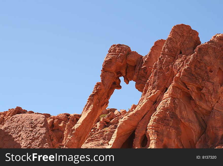 Elephant Rock In Valley Of Fire, Nevada