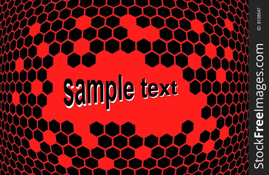 Honeycomb abstract red background design. Honeycomb abstract red background design