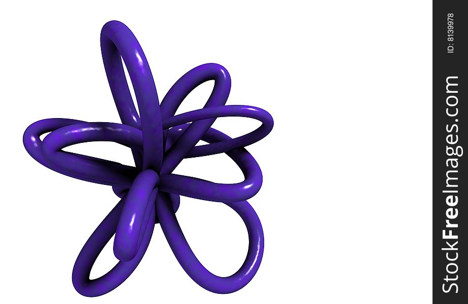 A tangled mass of purple matter