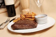 Steak Frite 3 Royalty Free Stock Photography