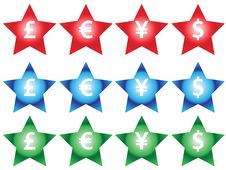 Currency Signs Royalty Free Stock Photo