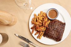 Steak Frite 7 Royalty Free Stock Photo Steak Frite 7 Royalty Free Stock Photo