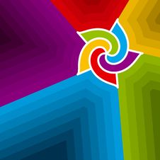 Abstract Colorful Swirl. Vector. Royalty Free Stock Images