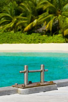 Pier And Bollard Royalty Free Stock Image