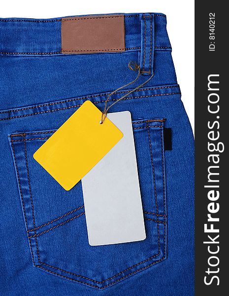 Jeans Pocket With Empty Labels