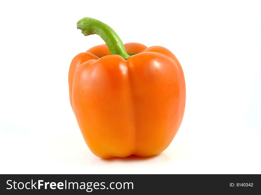 Pepper capsicum on white background. Pepper capsicum on white background