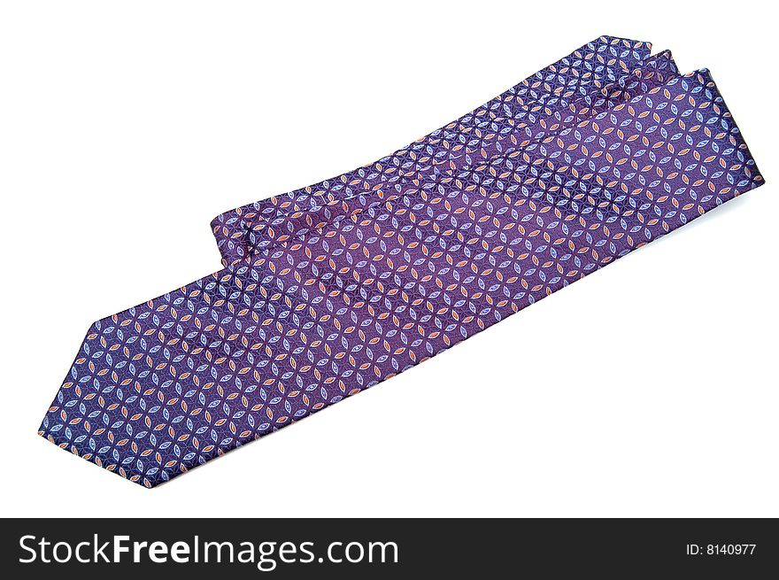 Blue Checked Silk Necktie