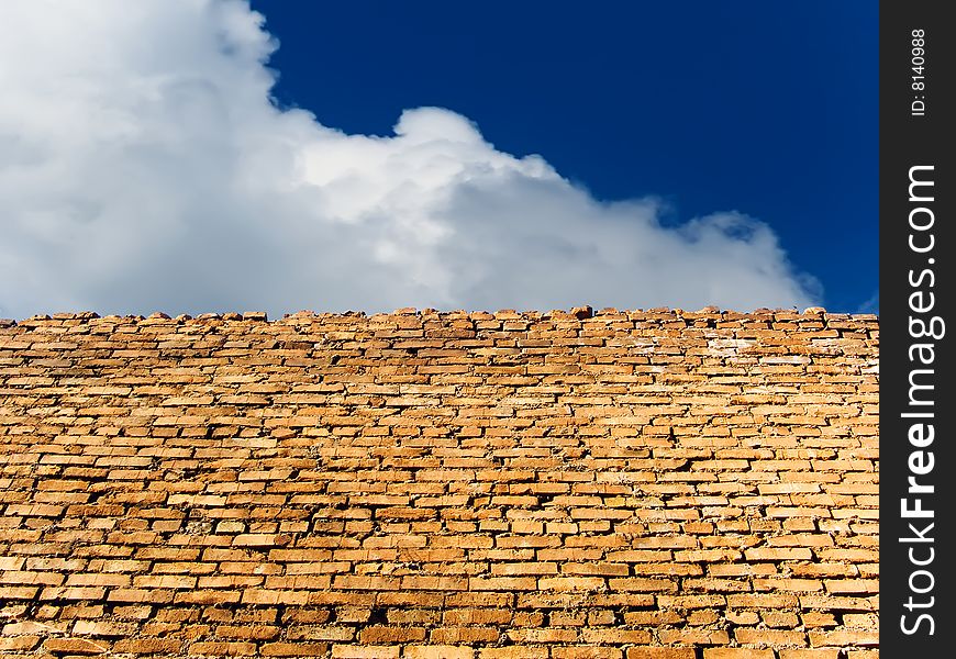 Wall from an old brick. Wall from an old brick