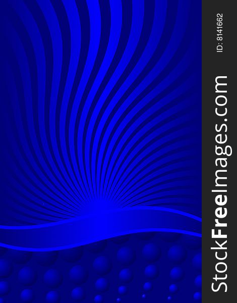 Vector illustration of Abstract Blue