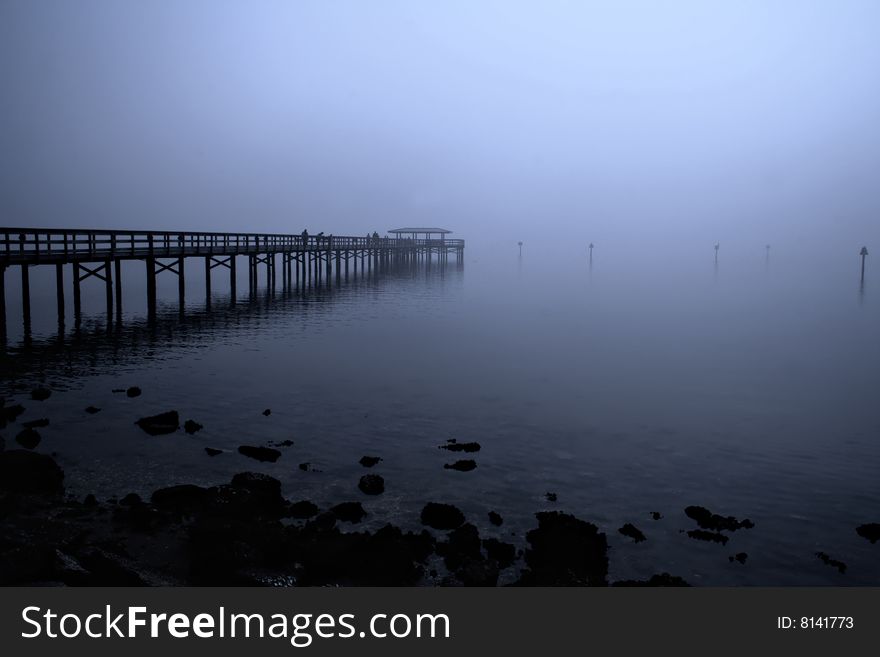 Misty Blue Pier