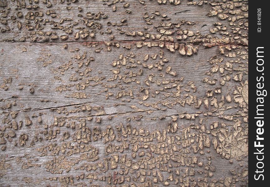 The texture detail of a old wood plank