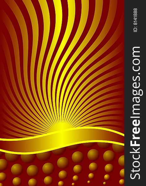 Vector illustration of Abstract Gold
