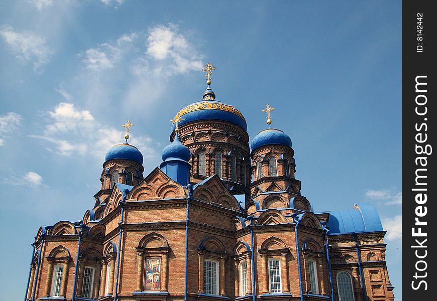 This church is situated in Kozelschina, Ukraine (the Kozelshchina icon of the Mother of God)