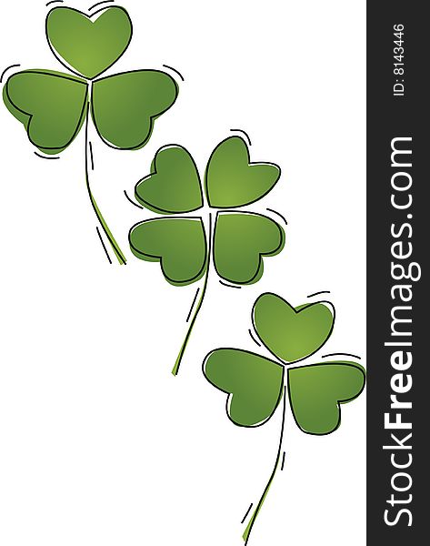 Shamrock or clover, three and four leaf. Useful for St Patrick's day related work. Shamrock or clover, three and four leaf. Useful for St Patrick's day related work.