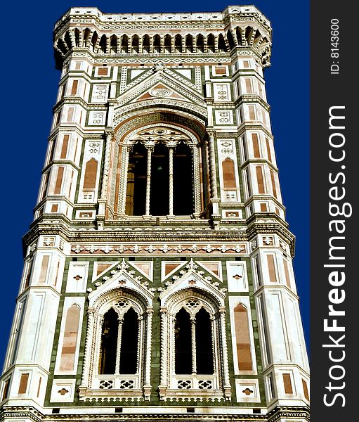 The tower of the cathedral in florence,italy