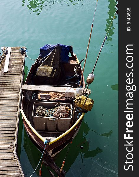 The boat of fisherman  in brighotn