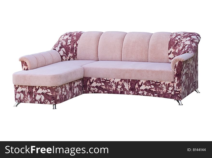 A sofa isolated on a white background with clipping path