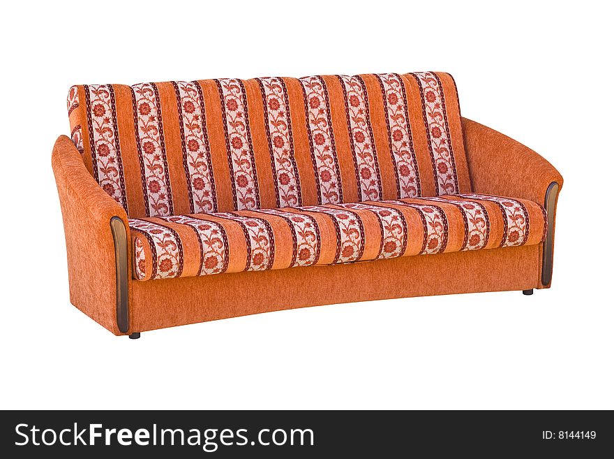 A sofa isolated on a white background with clipping path