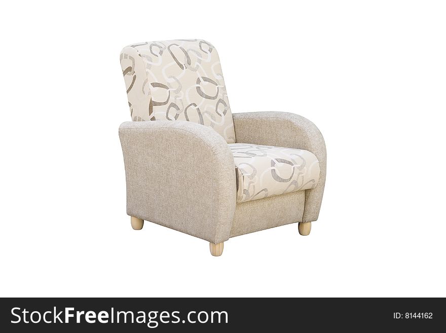 A armchair isolated on a white background