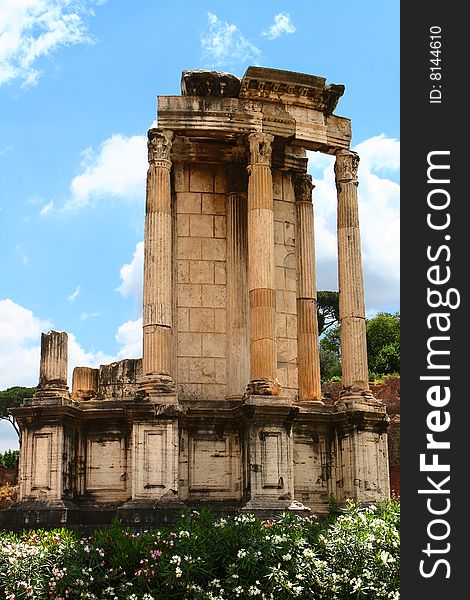 Temple of vestal virgins in rome