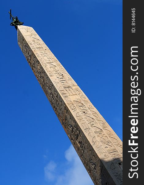 One of the Egyptian obelisks in rome