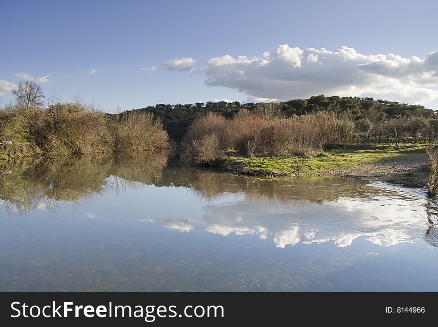 Beautiful lake scenery at Portugal. Beautiful lake scenery at Portugal