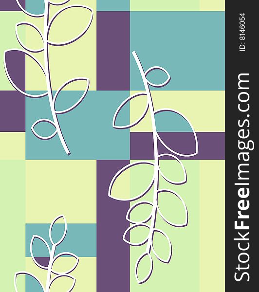 Floral  background in trendy colour palette. Floral  background in trendy colour palette