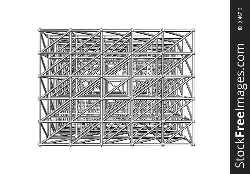 The figure shows the cube of the grid.