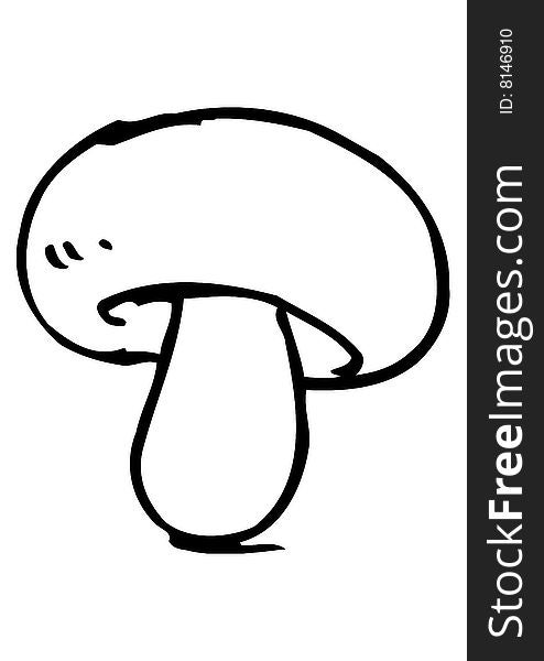 Small mushroom vegetable on table
