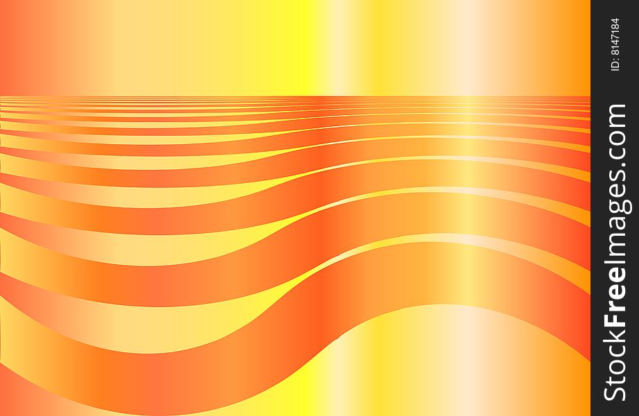 This is a background with waves orange decorative. This is a background with waves orange decorative