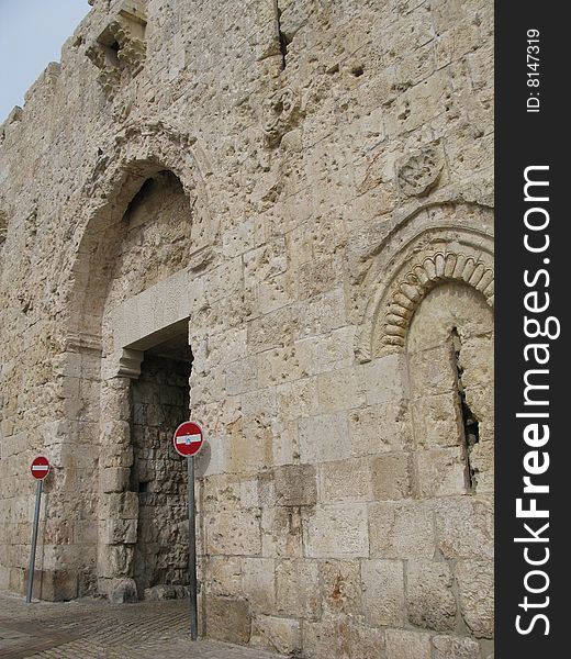 On steet of Jerusalem, city