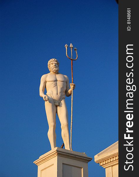Neptun statue in Alania, Turkey