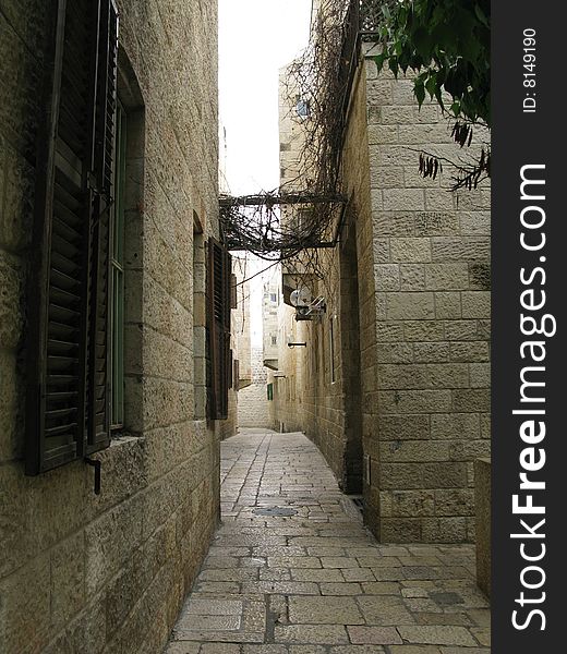 On steet of Jerusalem, city