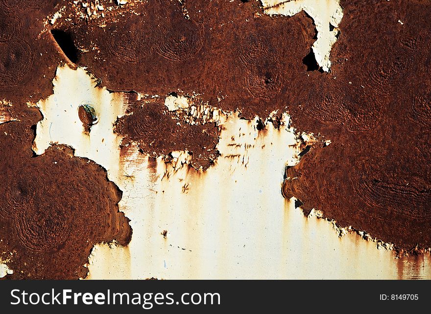 Old rusty background from oxide surface