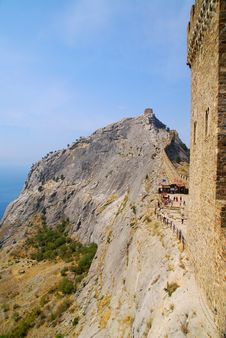 Sudak Fortress In Crimea, Ukraine Royalty Free Stock Images