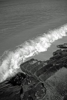 Stairs To The Ocean Royalty Free Stock Photo