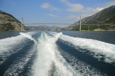 Bridge In A Fjord Royalty Free Stock Photos Bridge In A Fjord Royalty Free Stock Photos