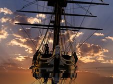 The Ancient Ship Royalty Free Stock Images