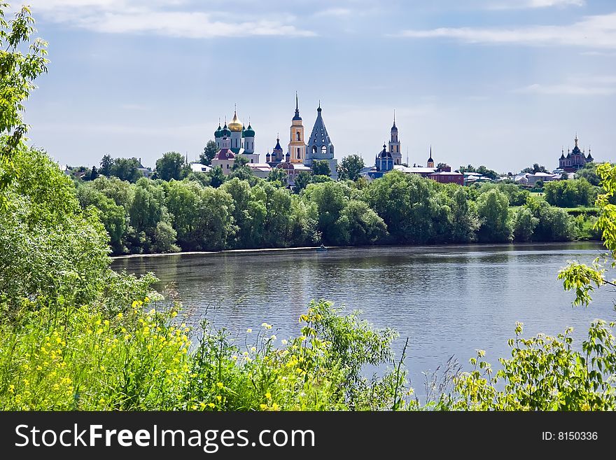 The view of the Kremlin in Kolomna, Russia