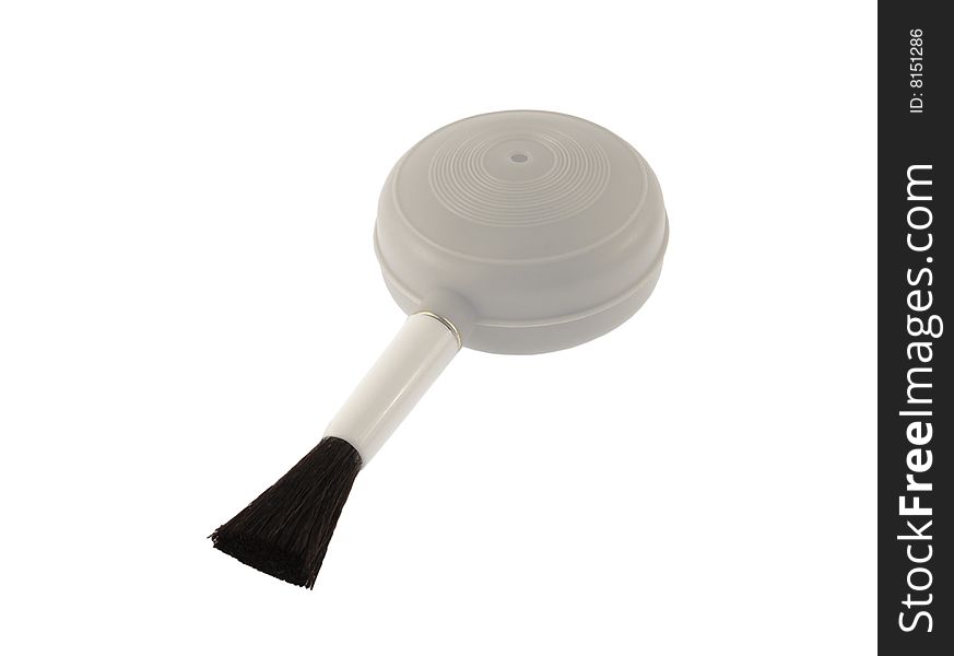 Dust brush blower and remover for cleaning photo equipment. Dust brush blower and remover for cleaning photo equipment