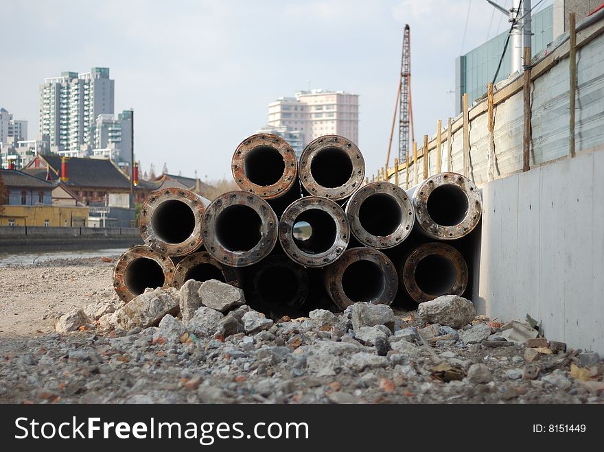 Tubing, conduit, pipeline, tract, trough, piping  sky, heaven