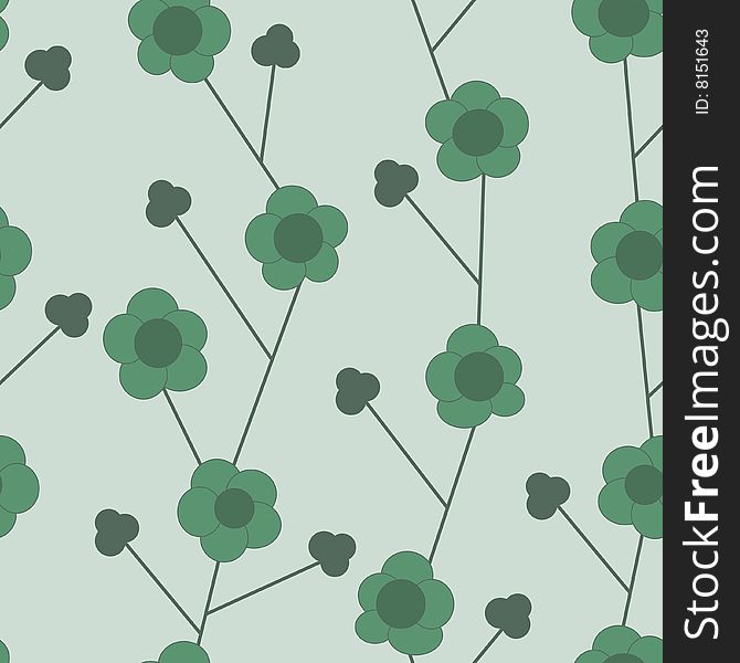 Seamless nature pattern with flowers. Seamless nature pattern with flowers