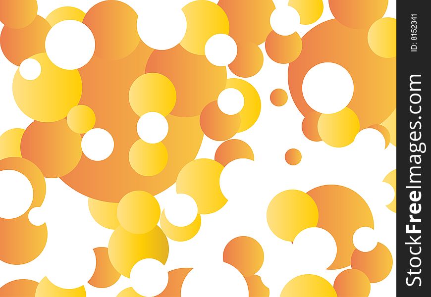 Orange abstract background, vector illustration