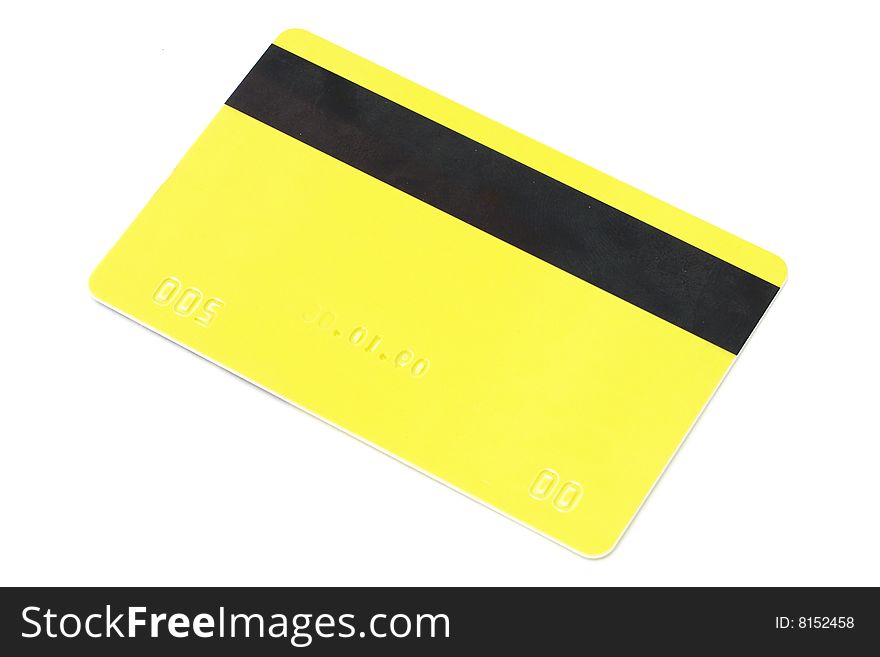 Credit card under the light background