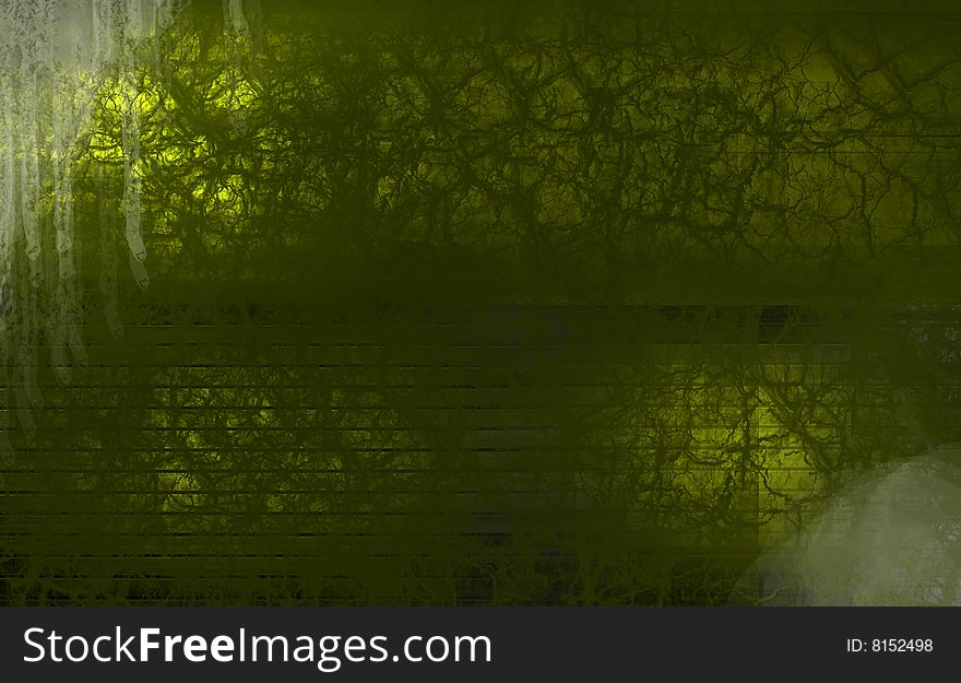 Green old texture with light effects. computer generated image